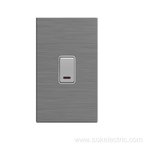 Single Gang Double Pole British wall switches